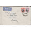 SOUTHERN RHODESIA 1932 NEATLY FRANKED 10d RATE AIR MAIL COVER VICTORIA FALLS TO SCOTLAND