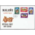 MALAWI 1978 ENDANGERED SPECIES MINIATURE SHEETS VERY FINE MNH AND USED PLUS SET ON FDC. C/V R950