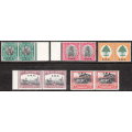 SOUTH WEST AFRICA 1927-30 PICTORIALS 5 VALUES TO 6d VERY FINE MNH PAIRS. SACC 81-84, 86. C/V R960