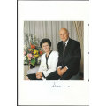 RSA 1989 HAND SIGNED STATE PRESIDENT FW DE KLERK VIP INAUGURATION PROGRAM. ALL PAGES SCANNED