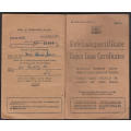 SOUTH AFRICA 1950 UNION LOAN CERTIFICATES BOOKLET COMPLETE WITH FOUR PAGES WITH CERTIFICATES. SCARCE