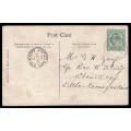 CAPE OF GOOD HOPE 1908 FINE `STEINKOPF CAPE COLONY` SINGLE CIRCLE POSTMARK ON POSTCARD