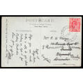 CAPE OF GOOD HOPE 1912 FINE `ALFRED DOCKS CAPE TOWN` CANCEL ON TRANSVAAL KEVII 1dON POSTCARD TO UK