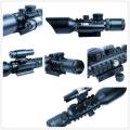 Mil-Dot  3 - 10 x 42 Airsoft Rifle Scope - Hunting Rifle Scope - Rifle Scope + Laser sight