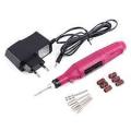 Mini Red Portable Nail Drill Machine/ Variable Speed Rotary Detail Carver