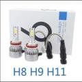 C6 LED H8/H9/H11 Headlight Kit - 2cord LED Head Light Kit