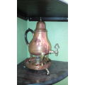 Vintage Royal Holland Daalderop Copper & Brass Samovar Tea Coffee Pot & Stand (NEVER USED)