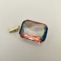 Multicolor Gemstone in Sterling Silver Setting Pendant