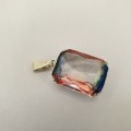 Multicolor Gemstone in Sterling Silver Setting Pendant