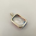 Multicolor Gemstone in Sterling Silver Setting Pendant