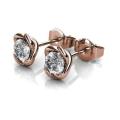 Destiny Sarah Earrings with Swarovski Crystals - Rose