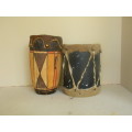 TWO AFRICAN DRUMS