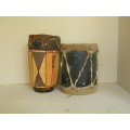 TWO AFRICAN DRUMS