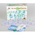 Pull Out Vacuum Cupping Apparatus 12 Cups Therapy Body Massage w Pump