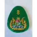 8 Division Sergeant Major Felt cloth badge Org not used.