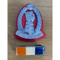 SA Armoured Corps collar badge with Bar