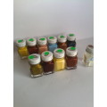 Testors Enamel Model Paint mixed lot of 10 different colors - FREE Thinners.