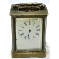 Vintage Small Brass and Gilt Carriage Clock