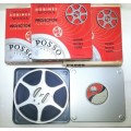 3 x Vintage Posso, France 8mm Film Reels with Film on