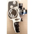 Vintage Bolex D8L 8 mm `Double Run` Film Movie Camera with Pistol Grip. In working condition