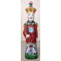 Antique Chinese Porcelain Figure, Etched Markings. 31cm Tall