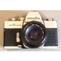 Minolta SRT MC-II 35mm Film Camera with Original Lens in Working Condition