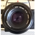Minolta SRT MC-II 35mm Film Camera with Original Lens in Working Condition