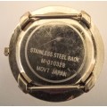 Vintage Japan Movement Quartz Wristwatch in Working Condition