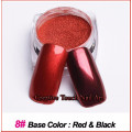 Nail Art Color Chrome Pigment Powder - 1g Jar - Brown/Red