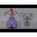 Rotating LED lights and music angel girl toy