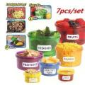 7 Piece Set Portion Control Storage Containers