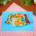 No mess silicone placemat eating plate for baby and toddlers