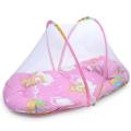Baby Play and Sleep Portable Bed Pink