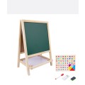 Double sided black and white board toy with accessories