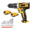 Cordless Drill Kit + 2 Lithium Ion Batteries (24pc)