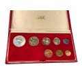 1980 Republic of South Africa Short Proof Set in Long Proof Box