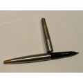 Parker 45 Flighter Fountain Pen - Steel with Gold Trim and Tassie - Made in France