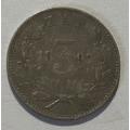 1897 ZAR 3 Pence