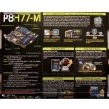 Asus P8H77-M Motherboard Socket 1155. Supports Intel 2nd/3rd Gen CPU`s