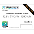 12v 100AH LiFePower Battery