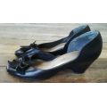 Black Slip on Formal Shoes by Froggie