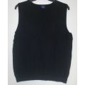 Black Sleeveless Jersey by Daniel Hechter Paris Size XL