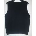 Black Sleeveless Jersey by Daniel Hechter Paris Size XL