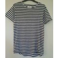 Black and grey striped T shirt By Cotton on "Brunswick" Size Small