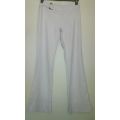 White Hipster Flared Pants  Size 8