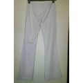 White Hipster Flared Pants  Size 8