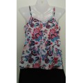 Pretty Red, white  Blue Camisole top by Cruise Size Medium