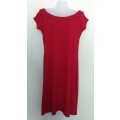 Red Scoop Neck Dress Size 12
