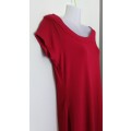 Red Scoop Neck Dress Size 12