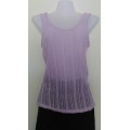 Lilac Knitted Vest Size 6